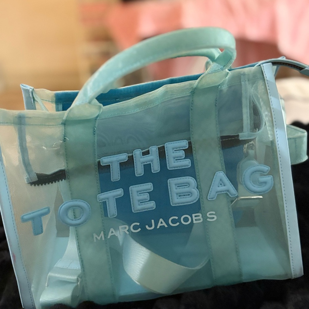 Marc Jacobs Aqua Transparent Tote
